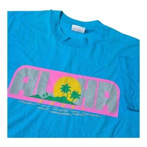 VTG Aloha‎ Kauai Hawaii Short Sleeve Single Stitch Hanes Made In USA Adult XL